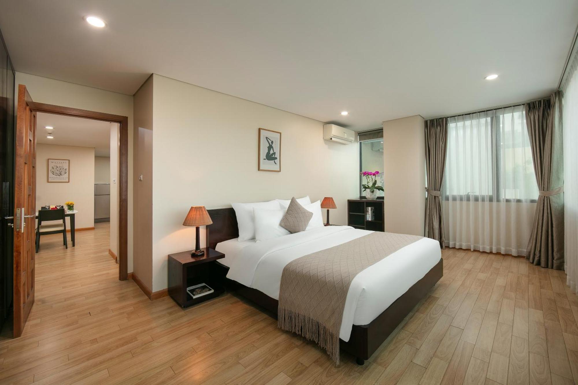 Hb Serviced Apartment - 121B Quan Hoa ハノイ市 エクステリア 写真